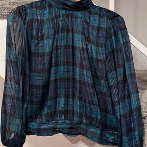 Blackwatch Plaid Women's Blouse